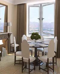 Aluminium windows side hung